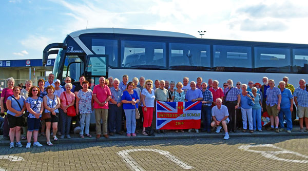 Tour group in Zeebrugge in 2016